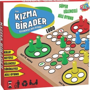 İnci Paketi Ahşap Kızma Birader Ludo