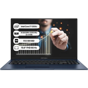 Vivobook 15 X1504VA-NJ1499-16 I7-1355U 16GB 512GB SSD 15.6" Fhd Freedos Taşınabilir Bilgisayar