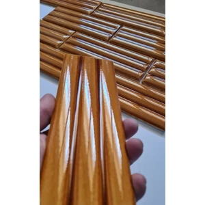 Armada Çini 7x21 Cm Bambu Karamel  Çini Seramik