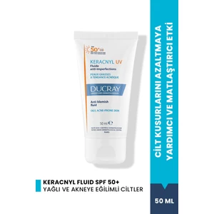 Keracnıyl UV Fluiıd SPF 50+ Yağliı ve Akneeye Eğilıimlı Ciıltler ıcın Gunes Kremı 50 ml
