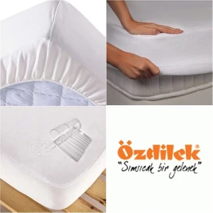 100x200 cm Su Geçirmez Fitted Yatak Koruyucu - Yüksek Kaliteli Nefes Alabilir Beyaz Kumaş