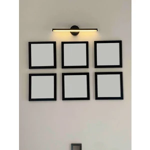 6’lı Siyah Çerçeve Seti – 20X20 cm Kare Duvar Dekoru ve Fotoğraf Çerçevesi