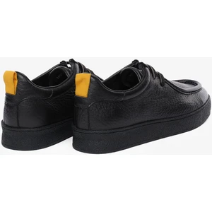 Erkek Siyah Hakiki Deri Ayakkabı 5K1UA18521