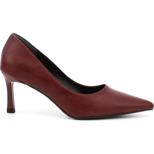 Kadın Bordo Sivri Burun İnce Topuklu Stiletto