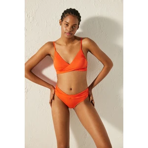 Basic Wrappy Turuncu Bikini Üstü