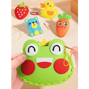 5 Adet Eva Çocuk Dikiş El Yapımı Seti, Ebeveyn-Çocuk Etkileşimli Eğitimi, Motor Becerisi Geliştirici