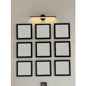 9 Adet Siyah Çerçeve Seti – 20X20 cm Kare Duvar Dekoru ve Fotoğraf Çerçevesi