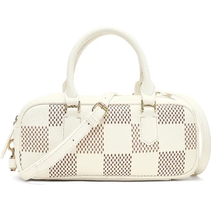 Kadın Beyaz Uzun Askılı Desenli Kol Çantası 25SBD2503FT