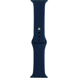 Apple Watch Se 3 (40MM) Uyumlu Klasik Silikon Kordon Lacivert