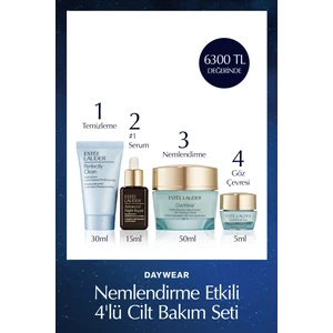 Daywear Nemlendirme Etkili 4'lü Set - Serum 15ML+ Temizleme 30ML+ Göz Kremi 5ml+ Krem 50ML
