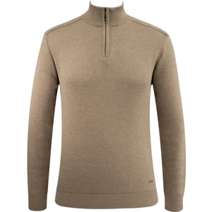 Erkek Fermuarlı Yarım Balıkçı Kazak Triko Düz Renk Klasik Kalıp - 5242B