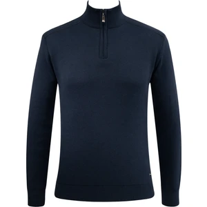 Erkek Fermuarlı Yarım Balıkçı Kazak Triko Düz Renk Klasik Kalıp - 5242B