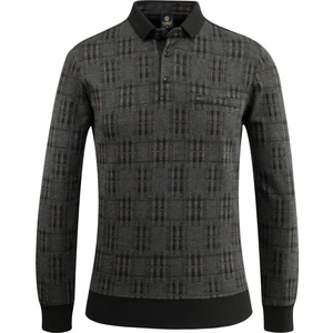 Erkek Polo Yaka Sweat Desenli Cepli Klasik Kalıp - 5231F