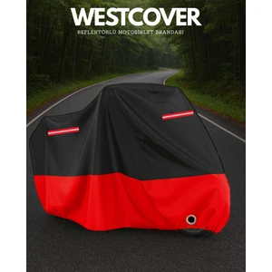 Yamaha  X-Max 250 Abs Uyumlu (Kırmızı-Siyah) Kırmızı Reflektörlü Motosiklet Brandası Motor Örtüsü