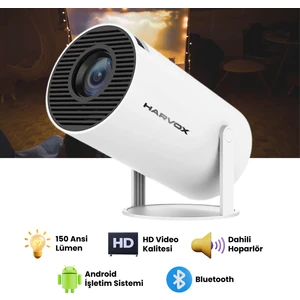 HY300 Pro Upgrade Projeksiyon Cihazı Taşınabilir Android Sistemli Wifi HDMI USB Destekli Projektör