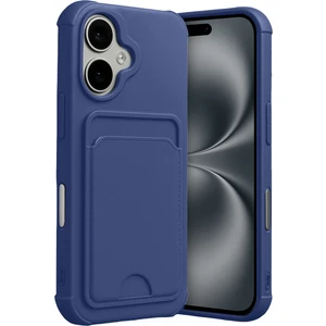 Apple iPhone 17 Uyumlu Arka Kamera Korumalı Kart Koyulabilen Silikon Kartlıklı Kılıf Kapak