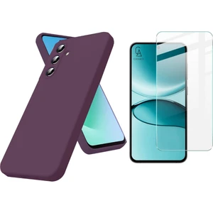 Samsung Galaxy S25 Fe ile Uyumlu Kılıf Esnek Premium Telefon Kılıfı ve Temperli Cam Ekran Koruyucu
