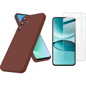 Samsung Galaxy S25 Fe ile Uyumlu Kılıf Esnek Premium Telefon Kılıfı ve Temperli Cam Ekran Koruyucu