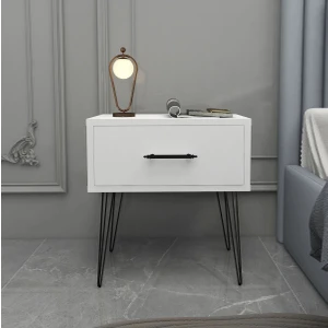 Çekmeceli Komodin Tel Ayaklı Başucu Komodin