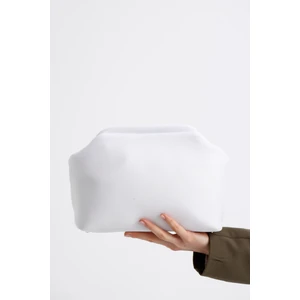 Kadın Beyaz Clutch Portföy El Çantası