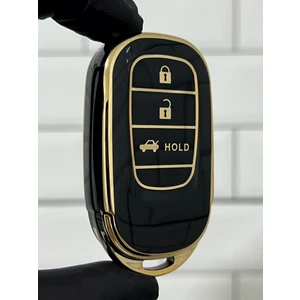 Barkas Elektronik Yeni Honda Civic Crv Hrv Accord Smart Nano Anahtar Kılıfı Siyah