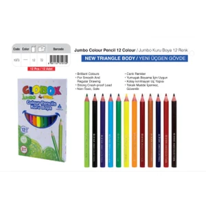 12'li Jumbo Üçgen Kuru Boya