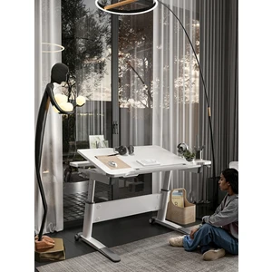 Creo Mobili Sirius Simple Okul Çalışma Masası, Yüksekliği Ayarlanabilir Montessori Uyumlu Çocuk Masası - 120x75 Cm, Beyaz/Gri