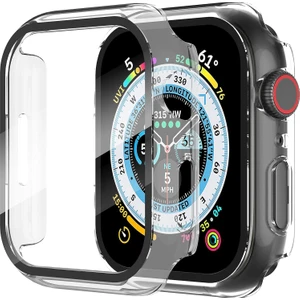 Apple Watch 2 3 4 5 6 7 8 Se Nike Uyumlu 45MM Uyumlu Sert Pc Kasa ve Ekran Koruyucu Kılıf