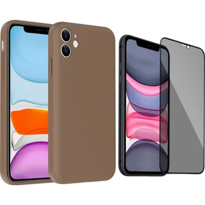 iPhone 11 Kılıf Kamera Korumalı Kartlık Hazneli Zore Vitra Kapak + Hayalet Ekran Koruyucu