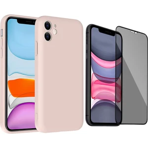 iPhone 11 Kılıf Kamera Korumalı Kartlık Hazneli Zore Vitra Kapak + Hayalet Ekran Koruyucu