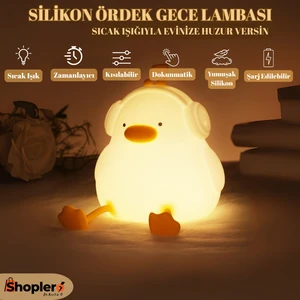 Silikon Ördek Gece Lambası