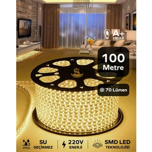 Hortum Esnek Serit LED Gün Isigi + 220V Fiş 1,2,3,4,5,10,15,20,25,50,100 Metre