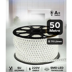 Hortum Esnek Serit LED Gün Isigi + 220V Fiş 1,2,3,4,5,10,15,20,25,50,100 Metre