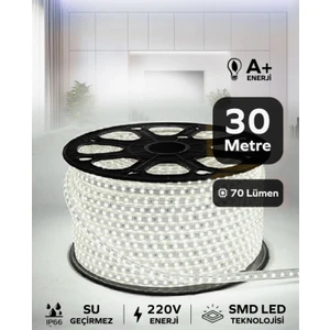 Hortum Esnek Serit LED Gün Isigi + 220V Fiş 1,2,3,4,5,10,15,20,25,50,100 Metre