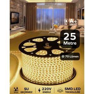 Hortum Esnek Serit LED Gün Isigi + 220V Fiş 1,2,3,4,5,10,15,20,25,50,100 Metre