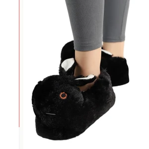 Mece Spor Panduf Peluş Tavşanlı Panduf Kışlık Ev Ayakkabısı  (Hediyelik)