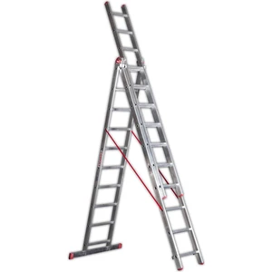 3 Parçalı Sürgülü A Tipi Merdiven 3x6 Basamaklı 4.7 Metre (SATM.09)