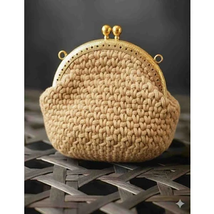 “el Örgüsü Makrome Klipsli Cüzdan