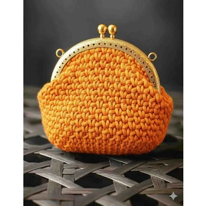 “el Örgüsü Makrome Klipsli Cüzdan