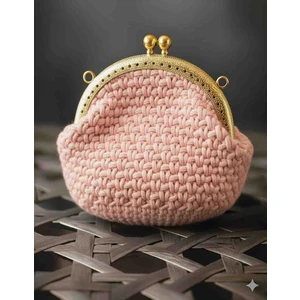 “el Örgüsü Makrome Klipsli Cüzdan