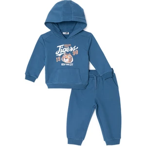 Hellobaby Erkek Bebek Eşofman Takımı Motto Boy Bisiklet Yaka Uzun Kol Ribanalı