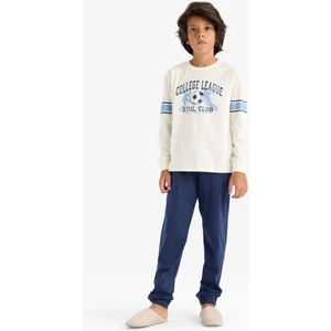 Erkek Çocuk Pijama Takımı Baskılı Uzun Kollu Üst Uzun Alt F3347A825WN