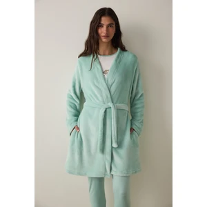 Mint Sleep-In Kuşaklı Yumuşacık Termal Etkili Sabahlık