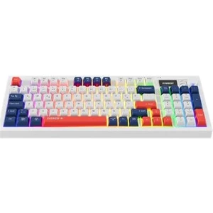Kb-85 Sılent Pro Kablosuz Beyaz/mavi/kırmızı Sessiz Rgb Wireless 2.4ghz + Bt Q Membrane Oyuncu Klavyesi