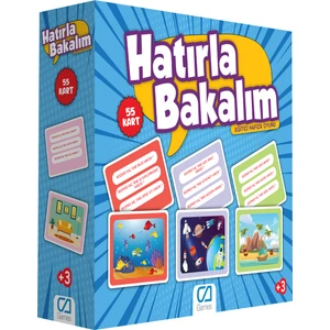 Ca Games CA.5108 Hatırla Bakalım - Eğitici Oyun Kartları