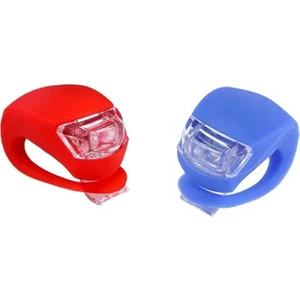2'li LED Bisiklet Lambası Ön ve Arka Için Aydınlatma Seti 3 Modlu Çakarlı Işık
