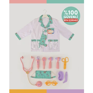 Let's Be Child LC Pembe Doktor Seti ve Çocuk Kostümü