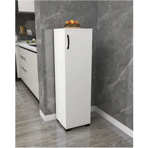 Çok Amaçlı Tek Kapaklı Mini Dolap Erzak Dolabı Banyo Dolabı