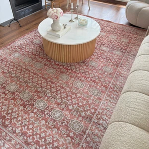 Cool Halı Hanedan Kiremit Rengi Halı Klasik Desenli Afgan Halı Dokuma Makine Halısı Oturma Odası Salon Halısı