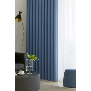 Indigo Mavi Blackout, Işık Geçirmez, Karartma Perde, Pilesiz, Lüks, Tek Kanat, Güneşlik